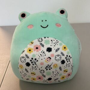 Squishmallows Fritz the Frog 8" with Easter Floral Belly 2024 Brand New